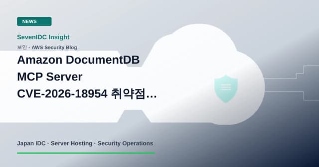 AWS Security Blog, Amazon DocumentDB MCP Server, CVE-2026-18954 관련 기술 이미지