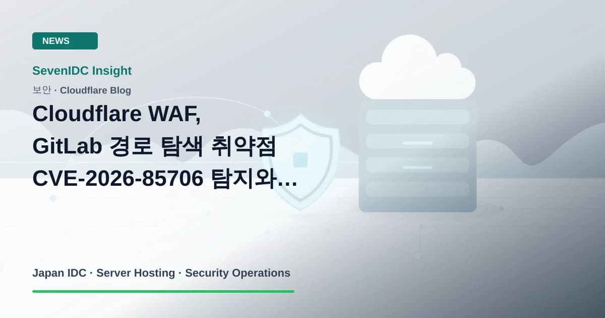 Cloudflare WAF, CVE-2026-85706, GitLab path traversal 관련 기술 이미지