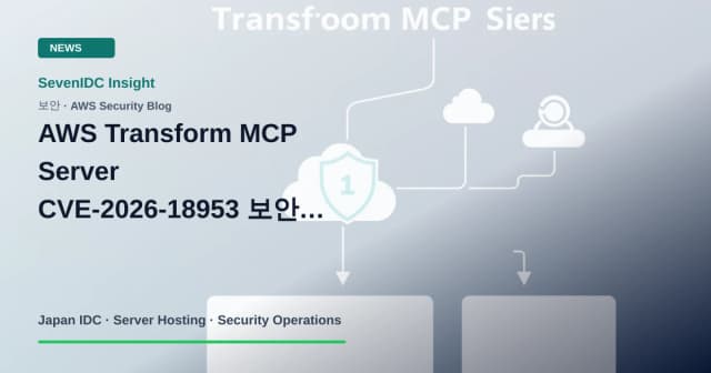 AWS Transform MCP Server, CVE-2026-18953, awslabs.aws-transform-mcp-server 관련 기술 이미지