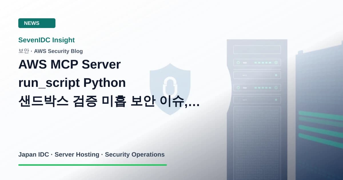 AWS MCP Server, CVE-2026-115845, run_script 관련 기술 이미지