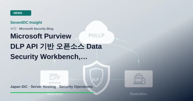 Microsoft Purview, DLP API, Data Security Workbench 관련 기술 이미지