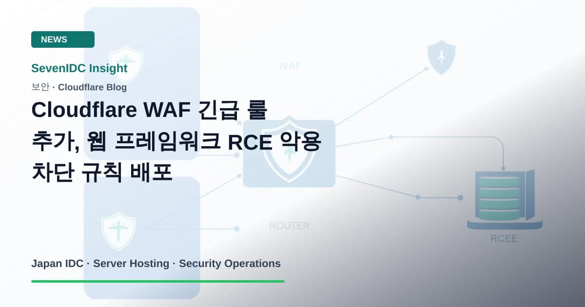 Cloudflare WAF, Managed Ruleset, RCE 관련 기술 이미지