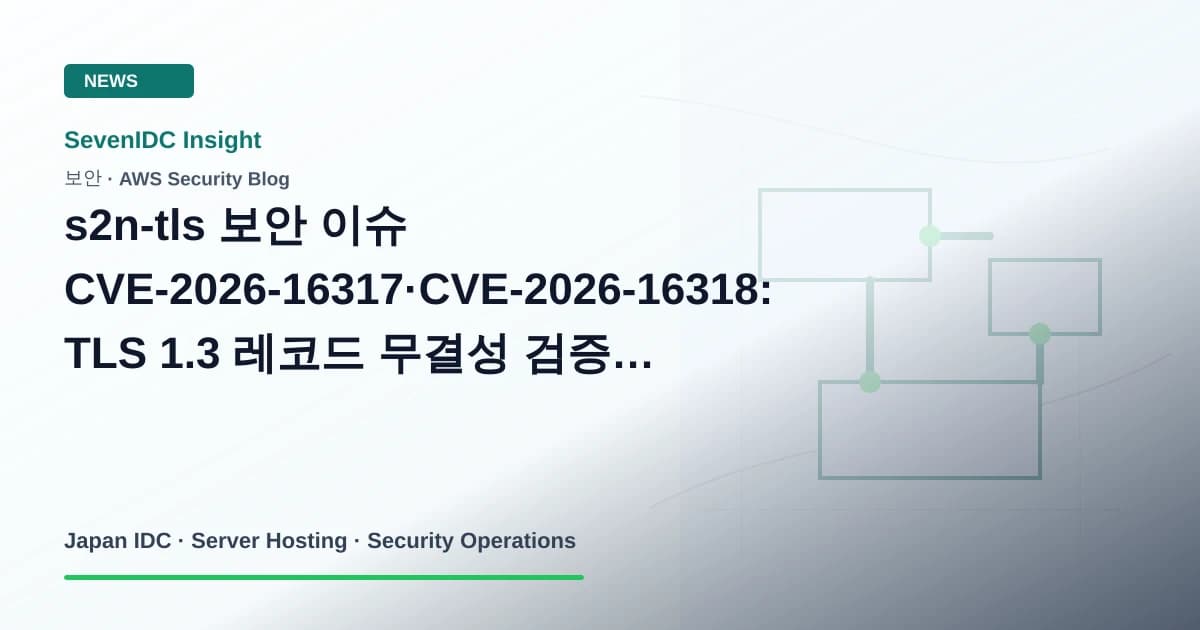 AWS Security Blog, s2n-tls, CVE-2026-16317 관련 기술 이미지