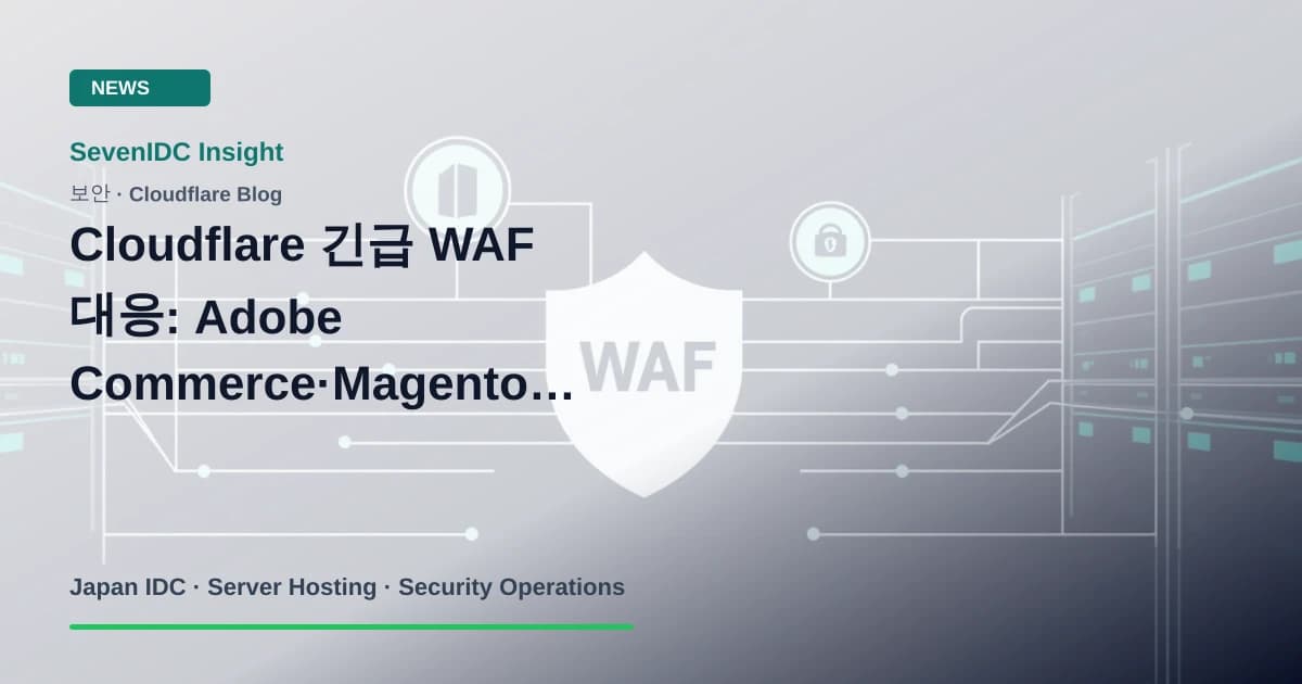 Cloudflare WAF, Adobe Commerce, Magento Open Source 관련 기술 이미지