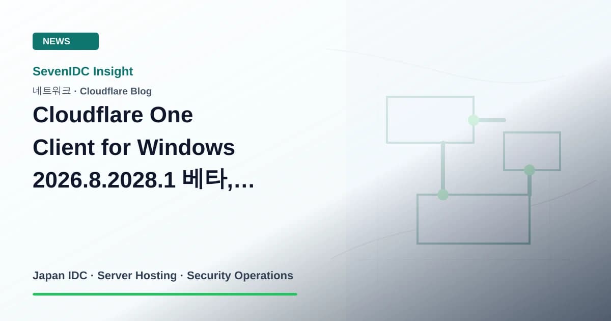 Cloudflare One Client, WARP, Windows 관련 기술 이미지