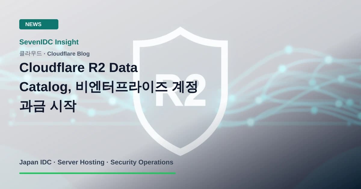 Cloudflare, R2, R2 Data Catalog 관련 기술 이미지