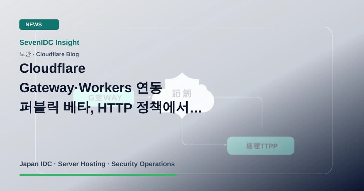 Cloudflare Gateway, Cloudflare Workers, Cloudflare Zero Trust 관련 기술 이미지