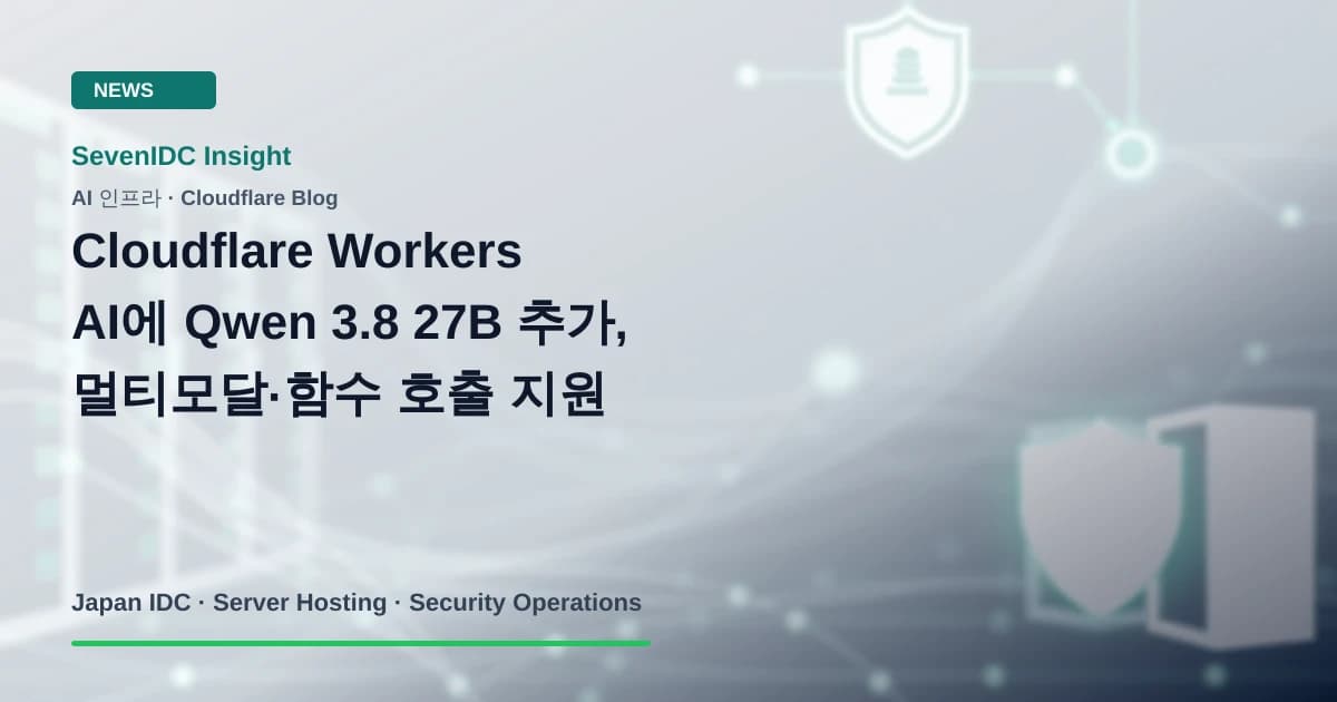 Cloudflare Workers AI, Qwen 3.8 27B, 멀티모달 모델 관련 기술 이미지
