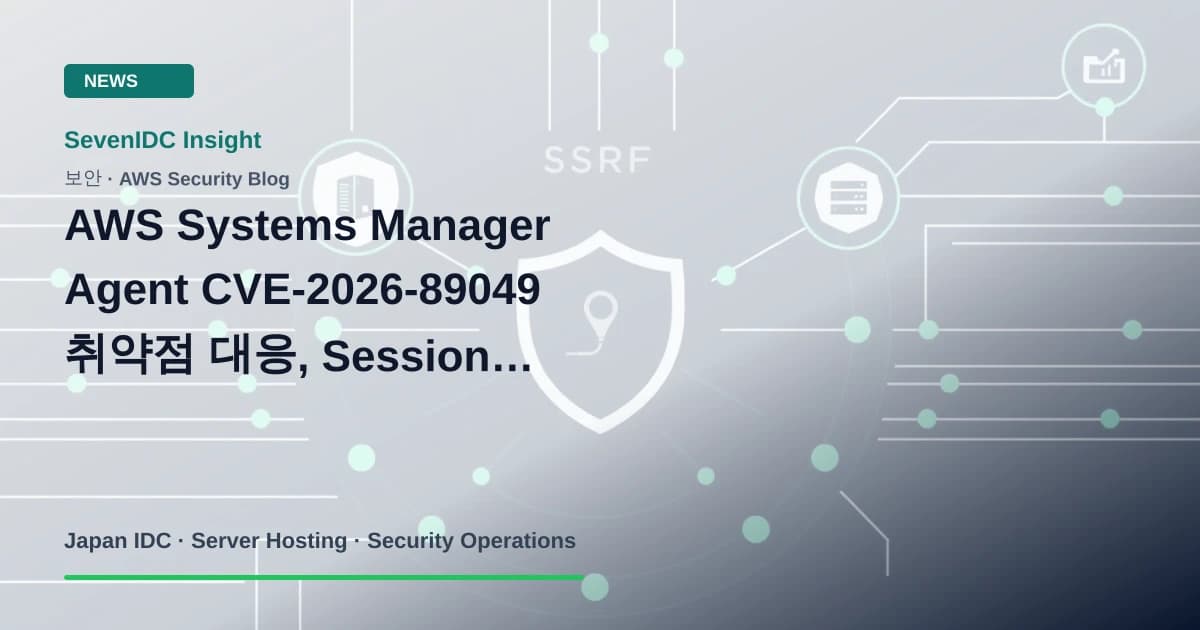 AWS Systems Manager Agent, SSM Agent, CVE-2026-89049 관련 기술 이미지
